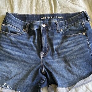 American Eagle Outfitters Dark Blue Jean Shorts